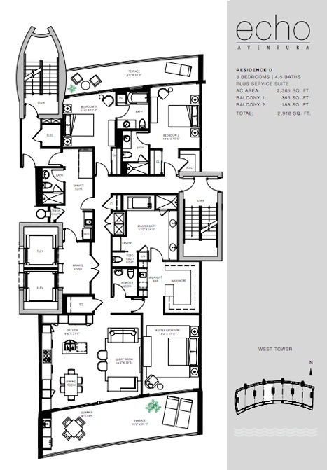 Echo Aventura Floor Plan 2