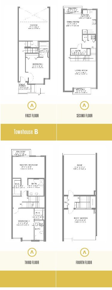 Avanti Townhouse B Floor Plan