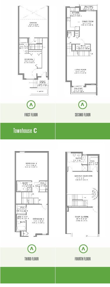 Avanti Townhouse C Floor Plan
