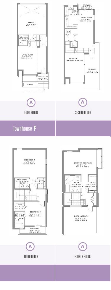 Avanti Townhouse F Floor Plan