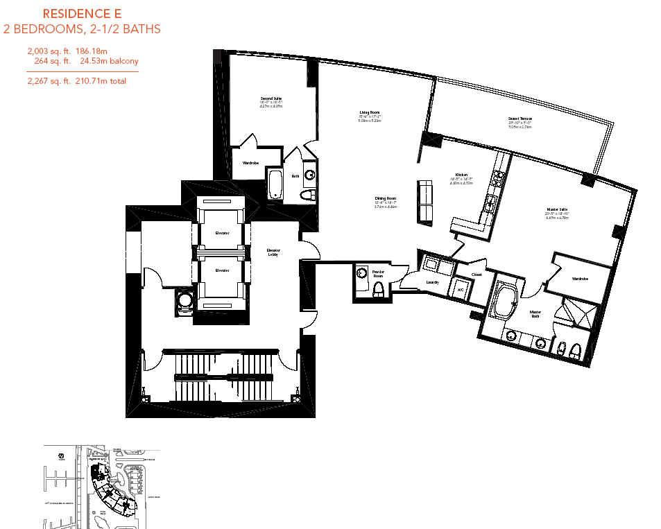 Murano Grande Floor Plan E, Apt 01