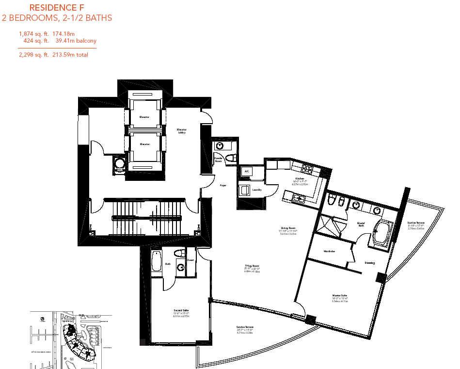 Murano Grande Floor Plan F, Apt 02