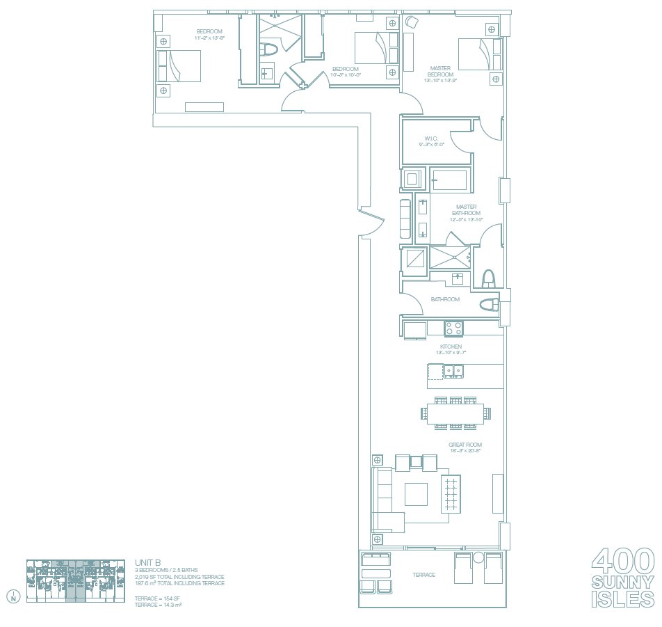 400 Sunny Isles Floor Plan B