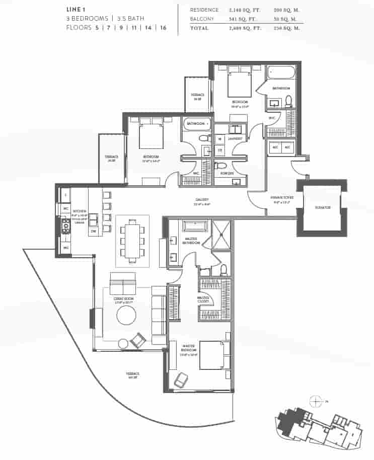 Aurora Floor Plan Line 1