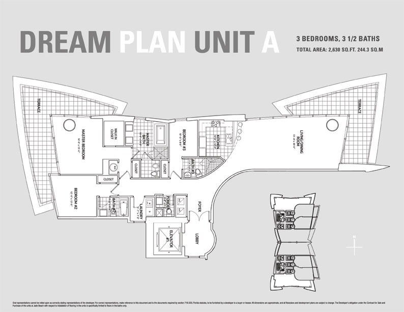 Jade Beach Floor Plan for Unit A