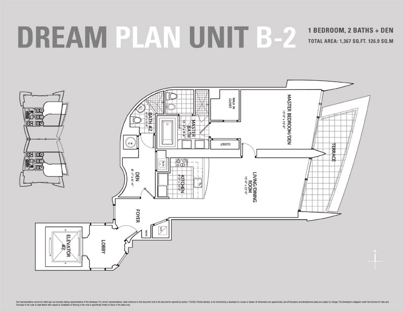 Jade Beach Floor Plan for Unit B2