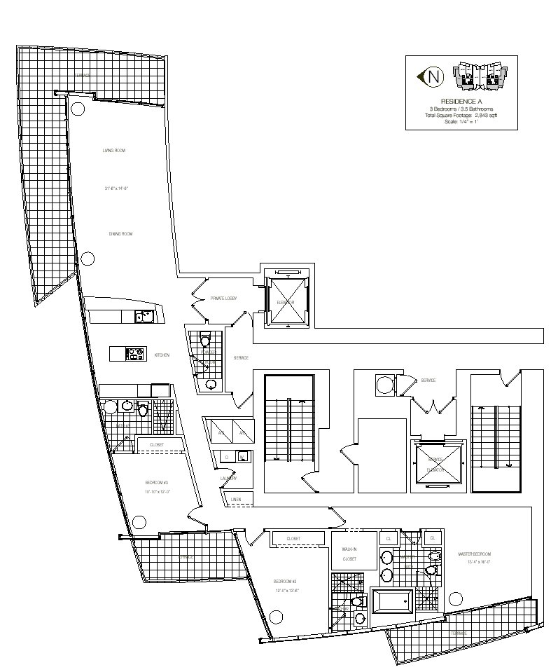 Floor Plan for Unit A