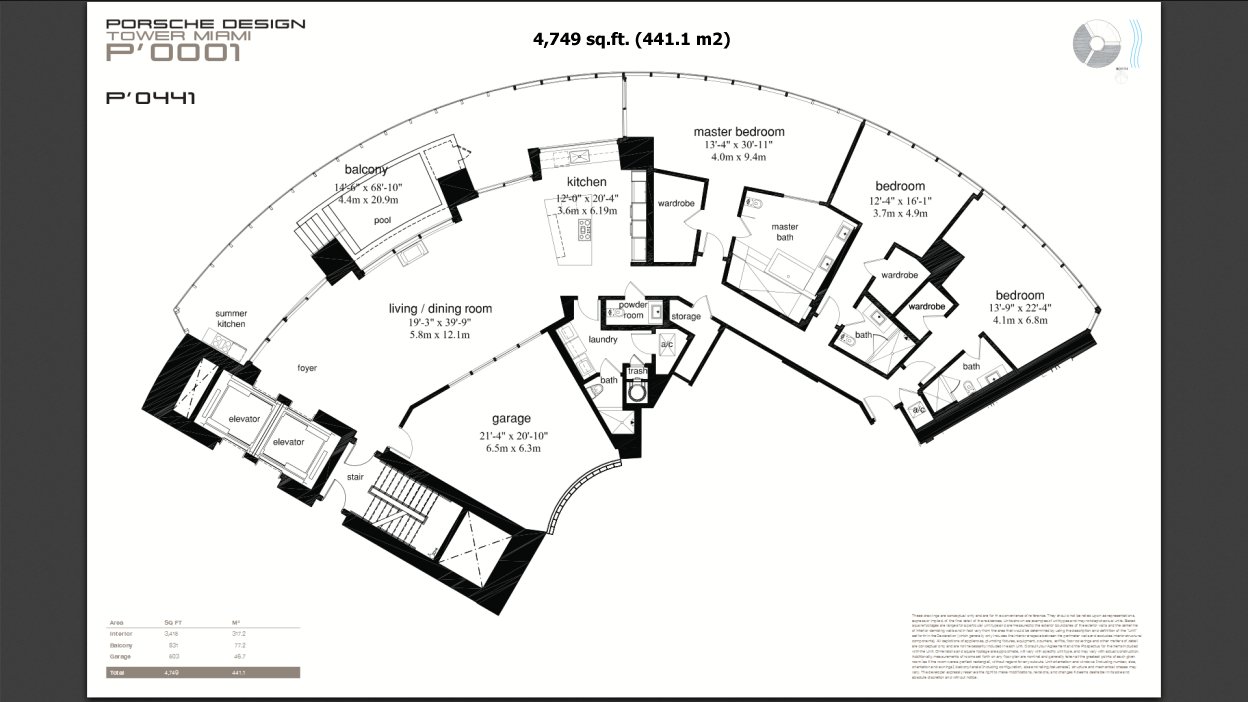 Porsche Tower floor plan line 04