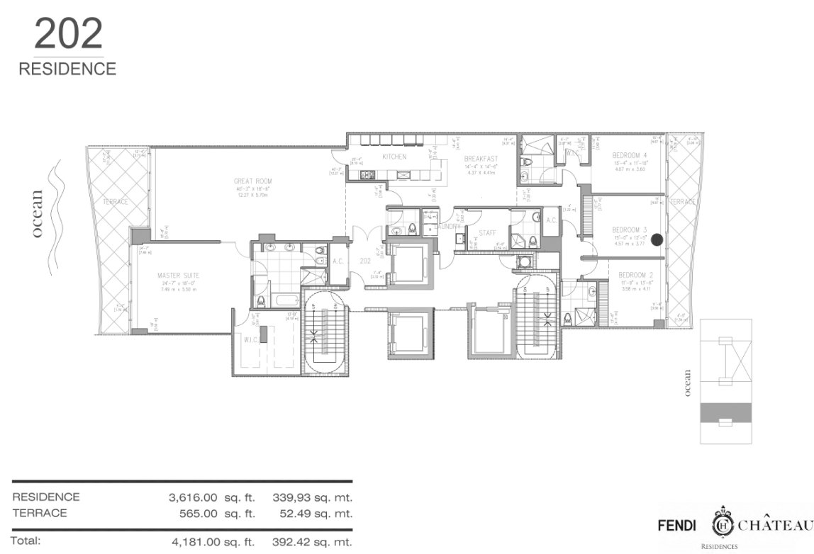 FENDI Chateau Residences Floor Plan 2